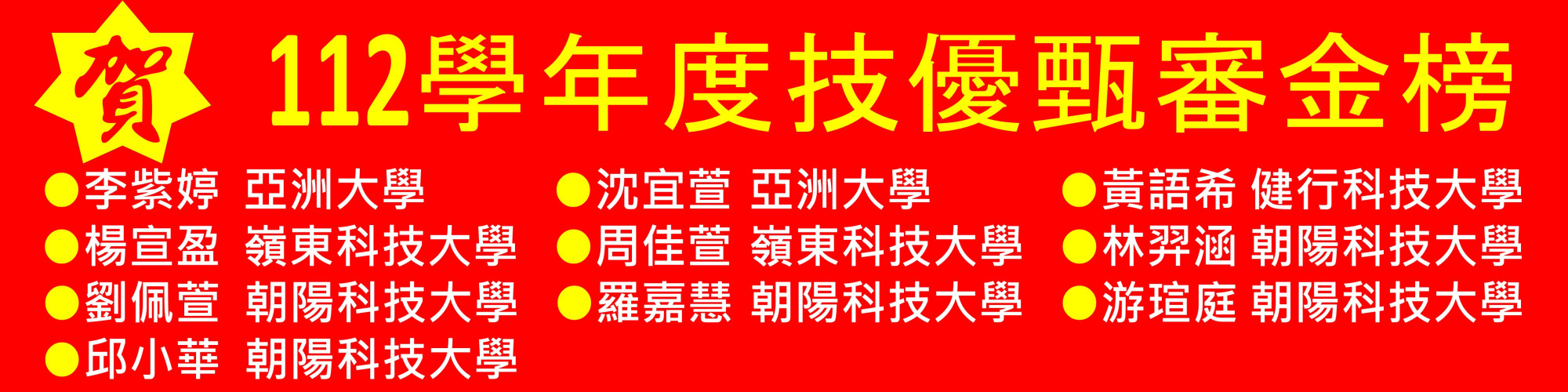 112年技優甄審金榜2